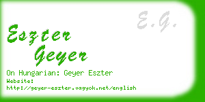 eszter geyer business card